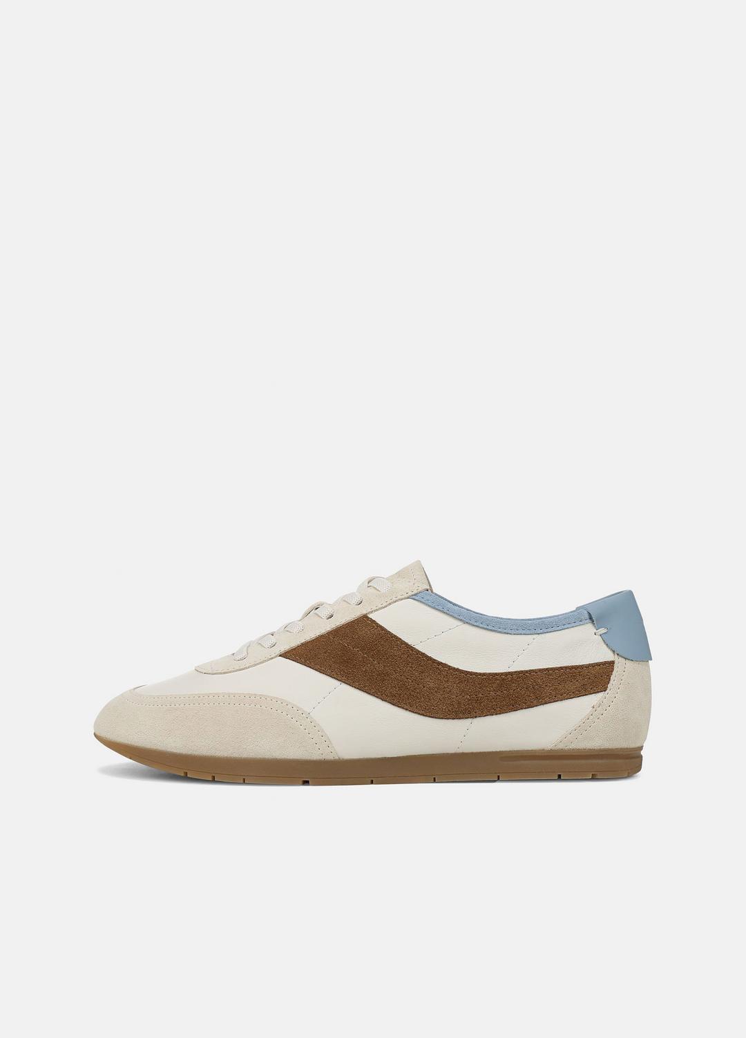 VINCE Women LA Leather & Suede Runner Sneaker in Sneakers MOONLIGHT/ELMWOOD