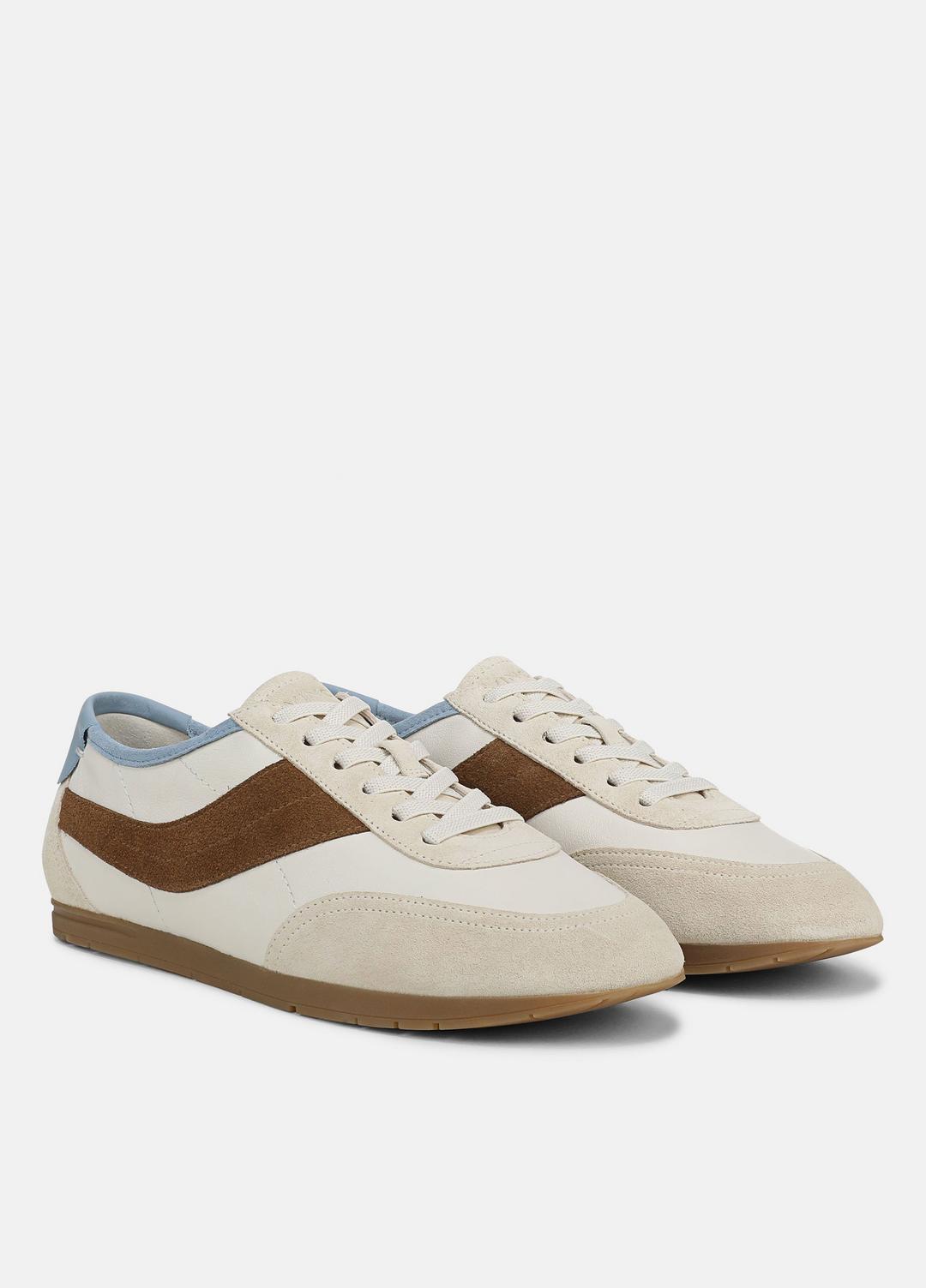 VINCE Women LA Leather & Suede Runner Sneaker in Sneakers MOONLIGHT/ELMWOOD
