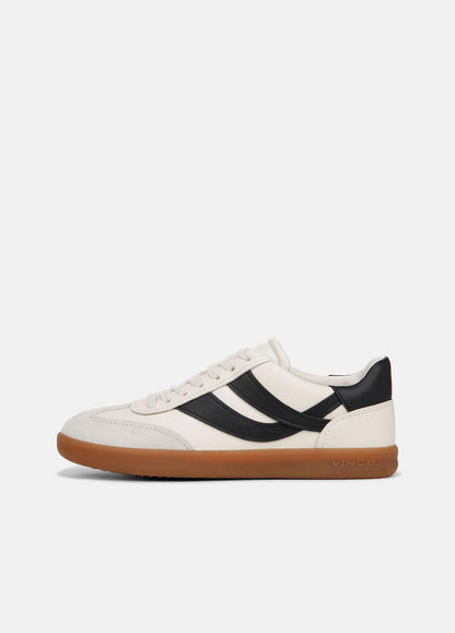 VINCE Women Oasis Leather and Suede Sneaker in Sneakers MILK/NIGHT BLUE