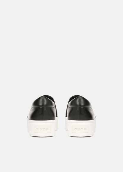 VINCE Women Warren Leather Sneaker in Sneakers BLACK