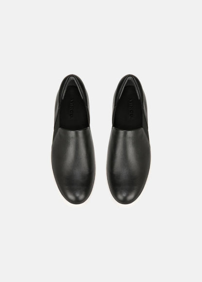 VINCE Women Warren Leather Sneaker in Sneakers BLACK