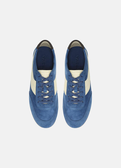 VINCE Women LA Suede & Leather Runner Sneaker in Sneakers INDIGO/STRAW SEED