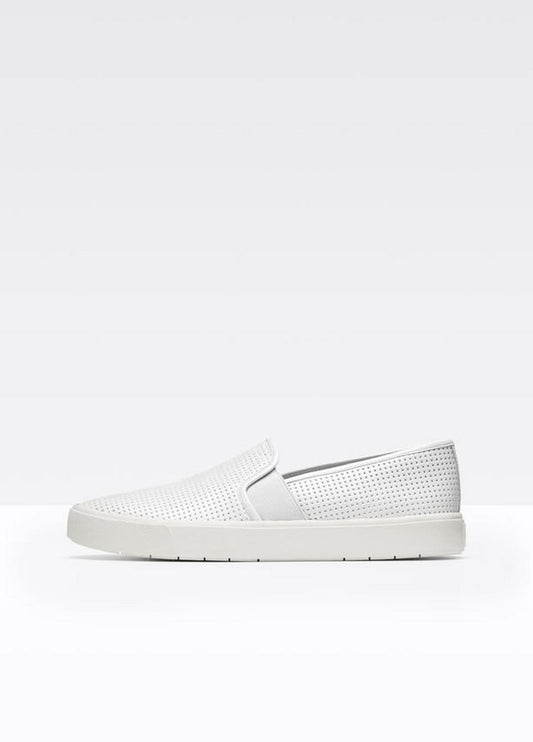 VINCE Women Women's Blair Perforated Leather Sneakers WHITE