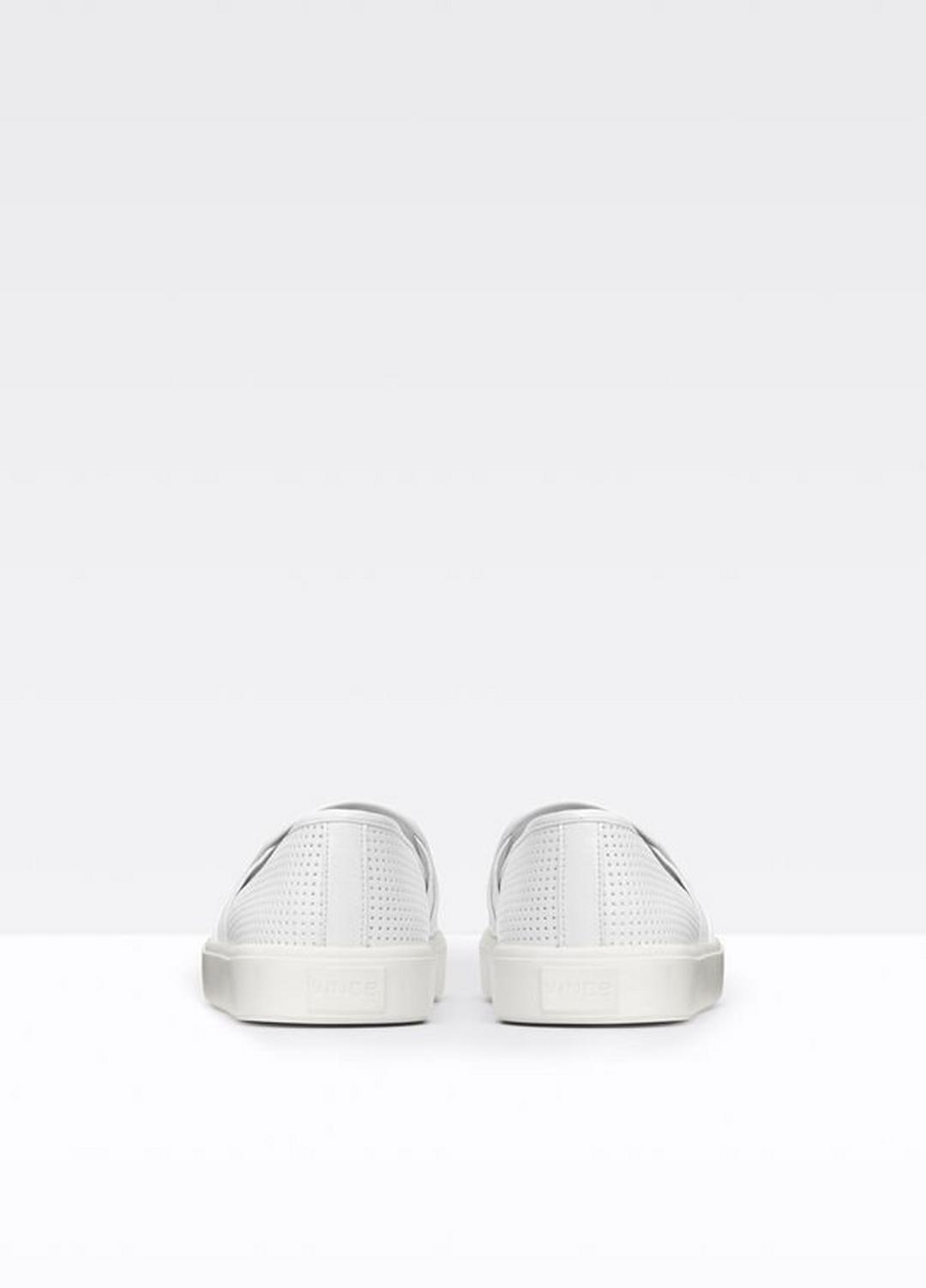 VINCE Women Women's Blair Perforated Leather Sneakers WHITE