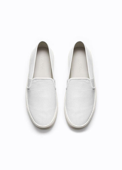 VINCE Women Women's Blair Perforated Leather Sneakers WHITE