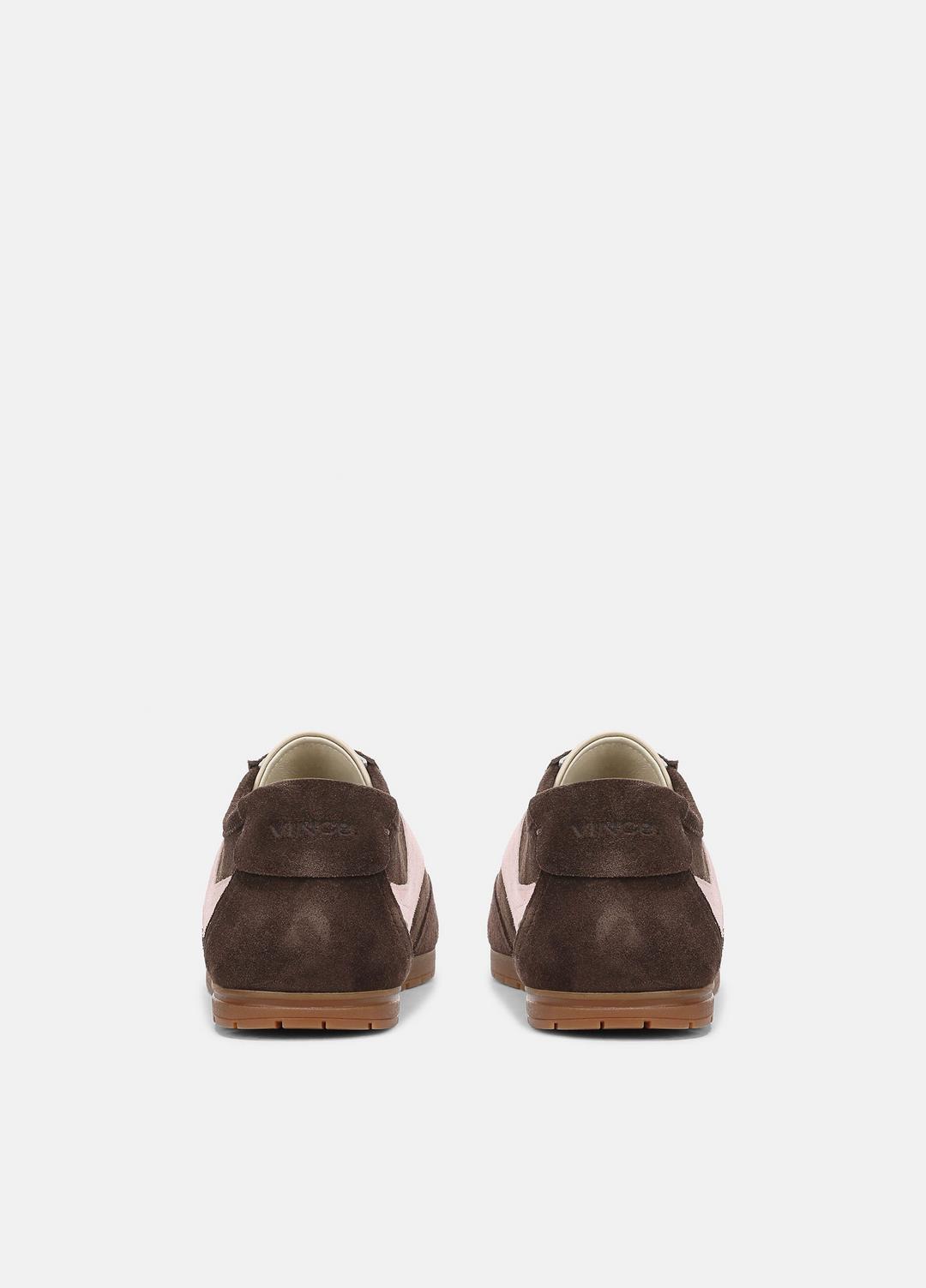 VINCE Women LA Suede & Leather Runner Sneaker in Sneakers DARK MOCHA/ROSEWATER