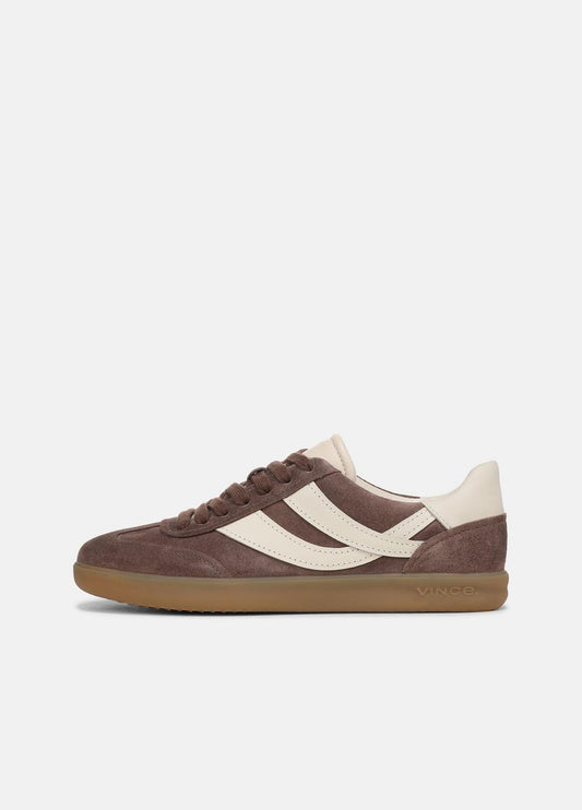 VINCE Women Oasis Suede & Leather Sneaker in Sneakers KOALA TAUPE/FLAX