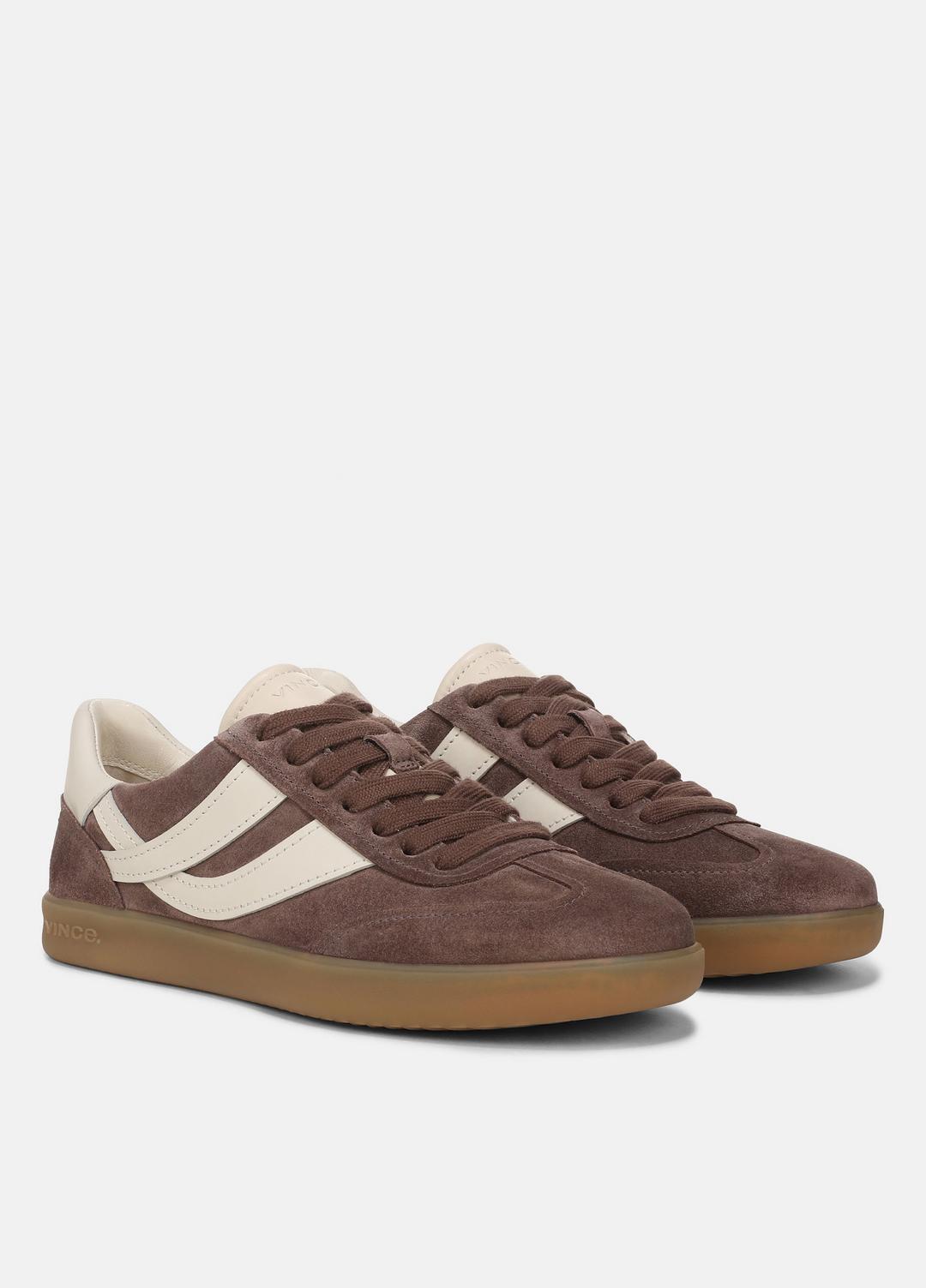 VINCE Women Oasis Suede & Leather Sneaker in Sneakers KOALA TAUPE/FLAX