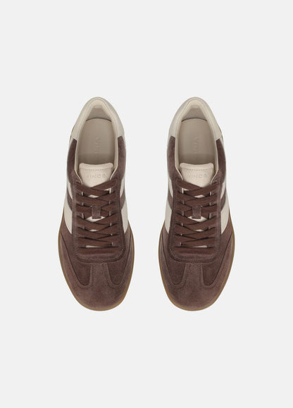 VINCE Women Oasis Suede & Leather Sneaker in Sneakers KOALA TAUPE/FLAX