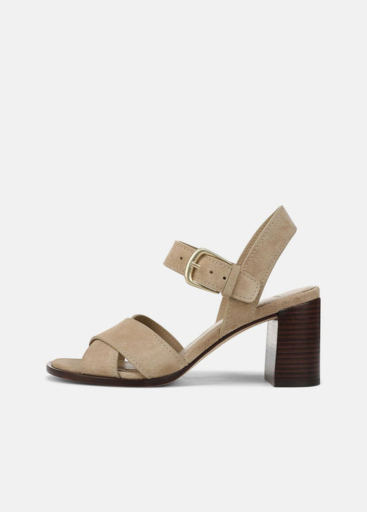 VINCE Women Salma Suede Heeled Sandal in Heels DUNE