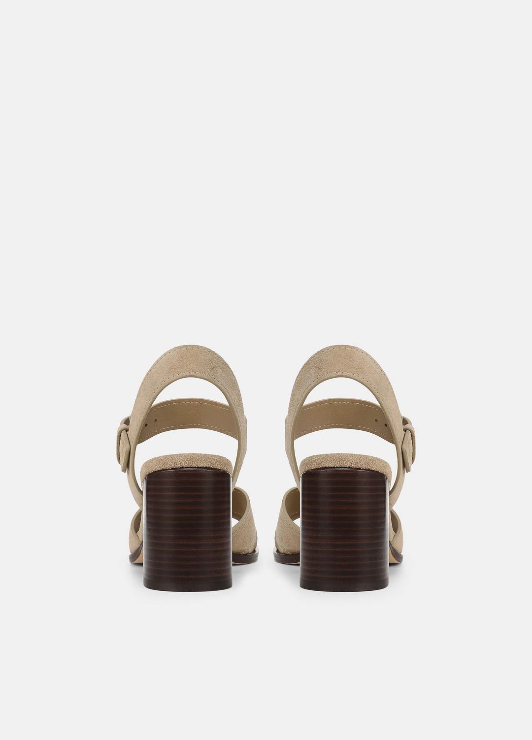 VINCE Women Salma Suede Heeled Sandal in Heels DUNE