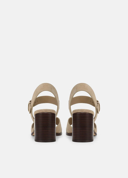 VINCE Women Salma Suede Heeled Sandal in Heels DUNE
