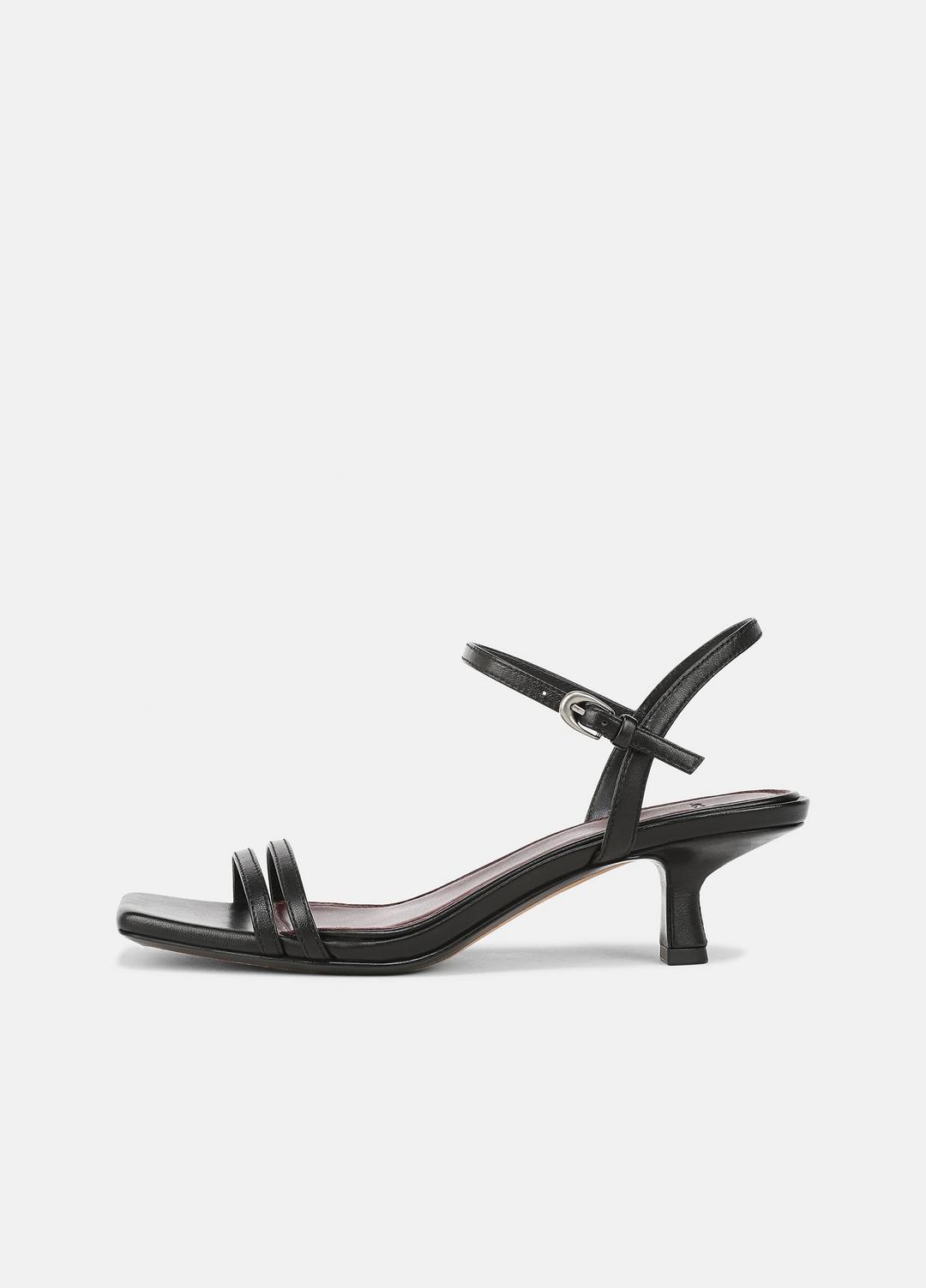 VINCE Women Tilda Leather Heeled Sandal in Heels BLACK