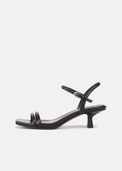 VINCE Women Tilda Leather Heeled Sandal in Heels BLACK