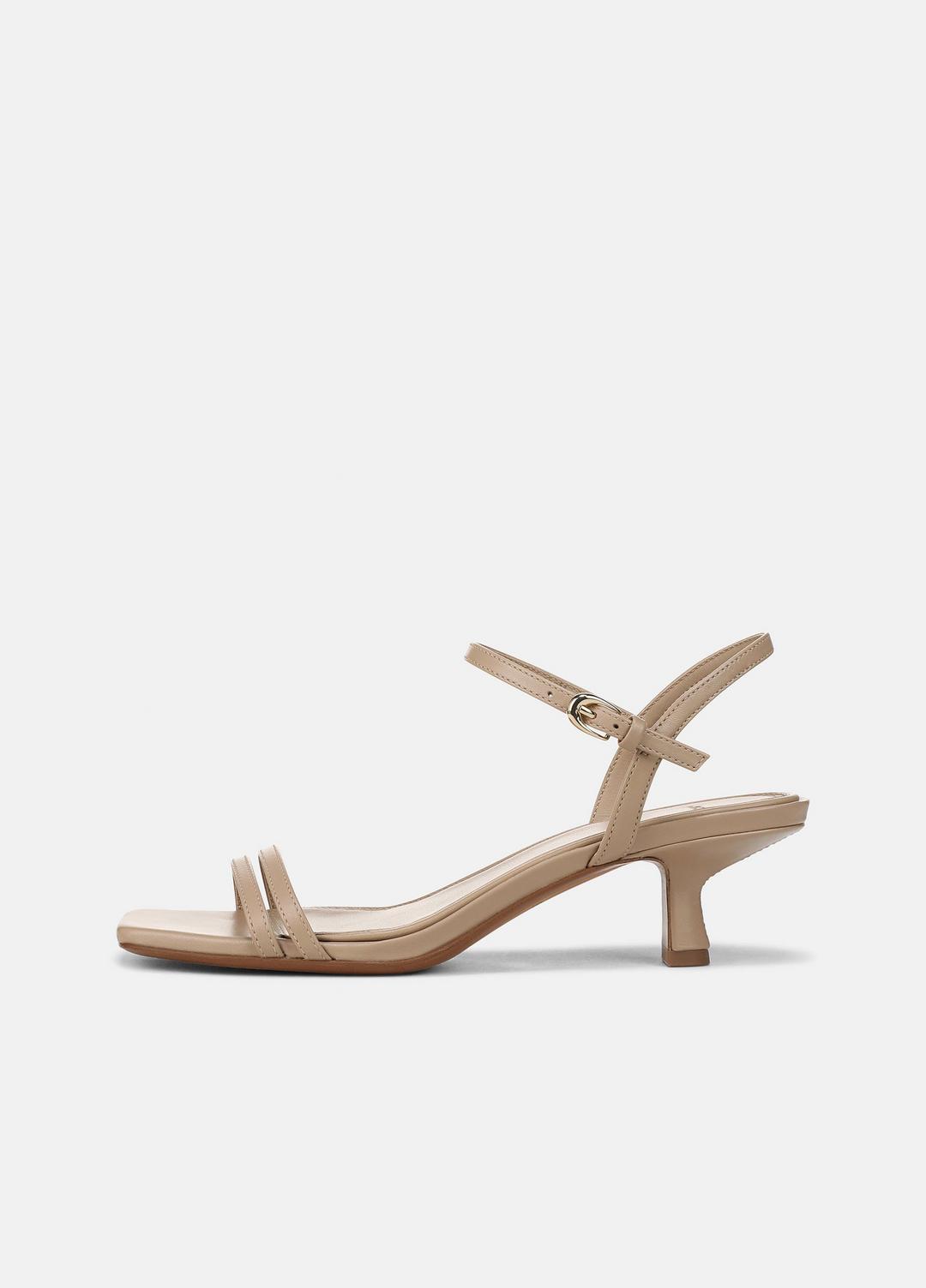 VINCE Women Tilda Leather Heeled Sandal in Heels WARM ALMOND