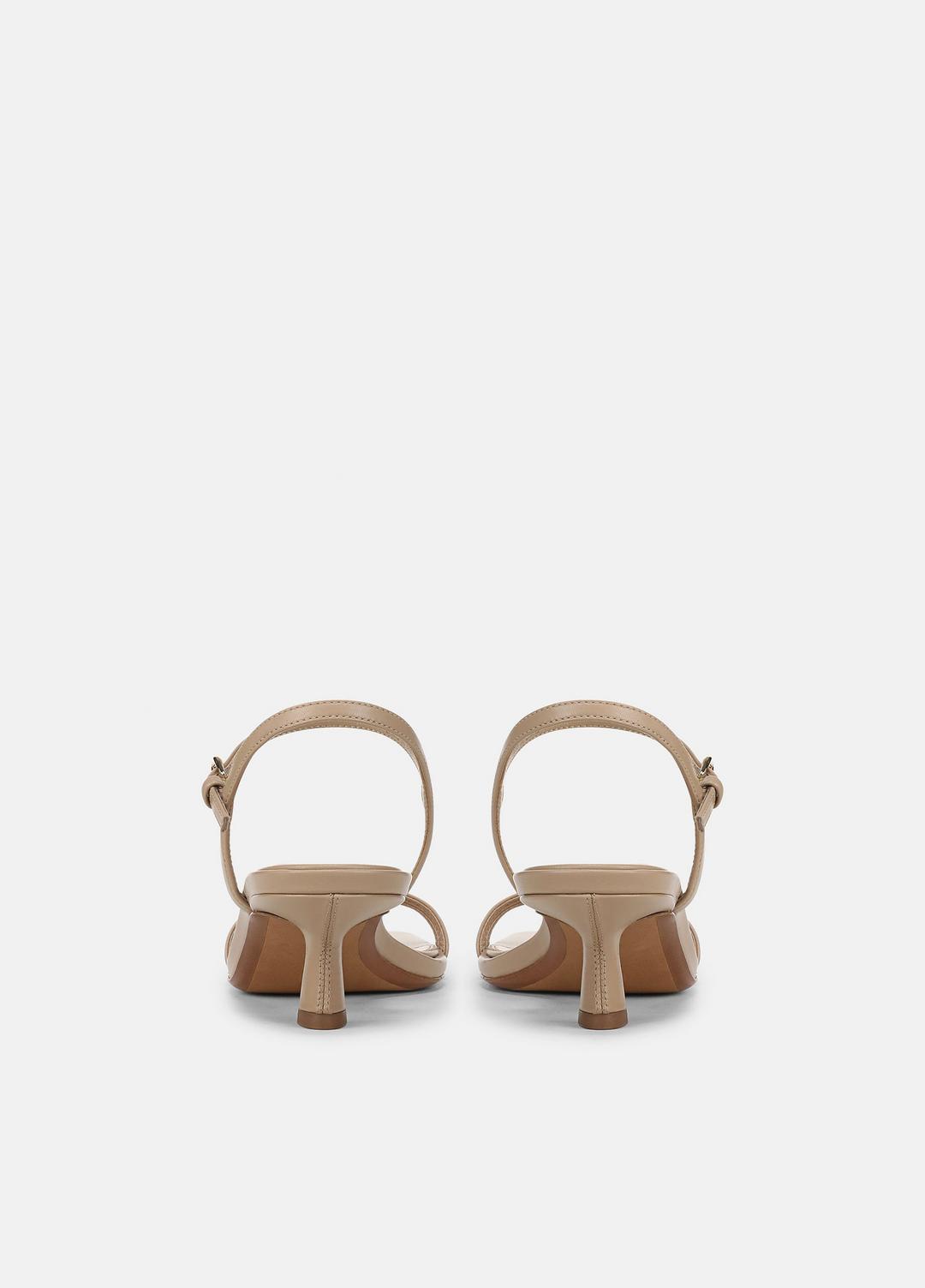 VINCE Women Tilda Leather Heeled Sandal in Heels WARM ALMOND