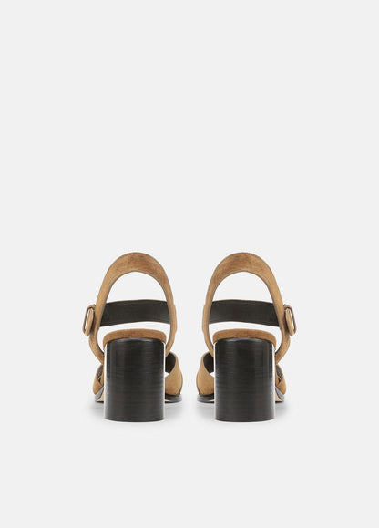 VINCE Women Salma Suede Heeled Sandal in Heels ELMWOOD