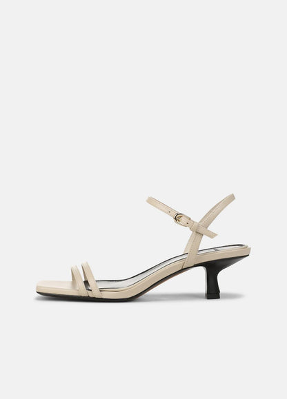 VINCE Women Tilda Leather Heeled Sandal in Heels MOONLIGHT