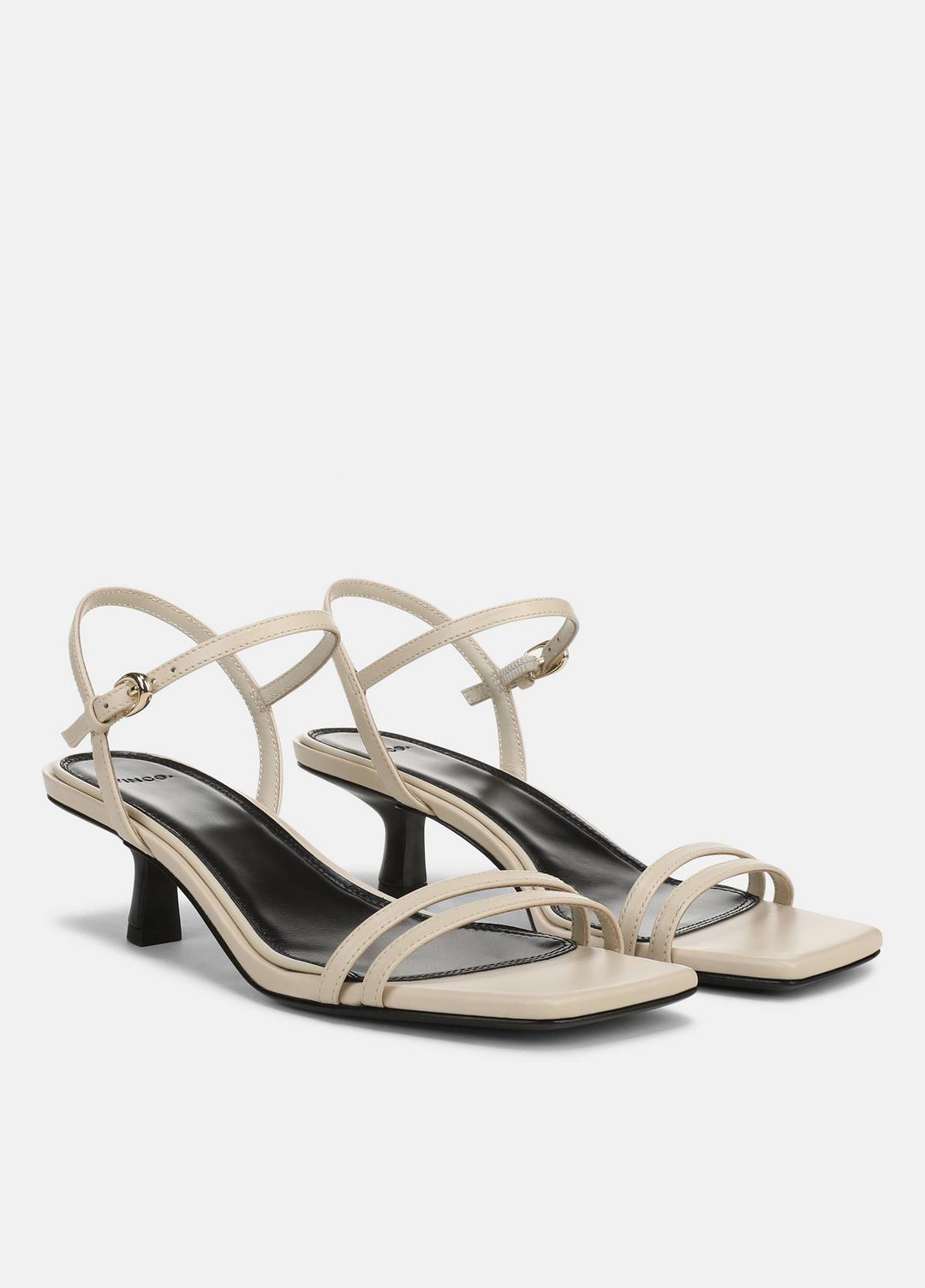 VINCE Women Tilda Leather Heeled Sandal in Heels MOONLIGHT