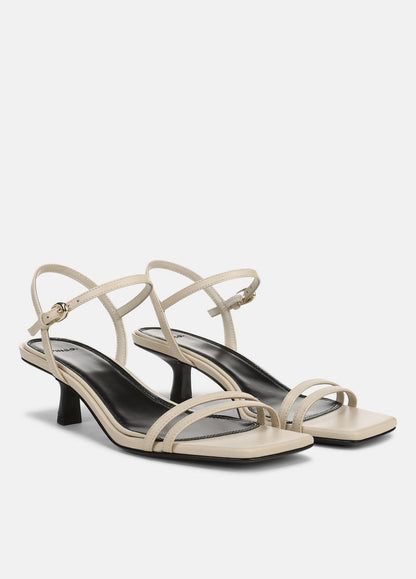 VINCE Women Tilda Leather Heeled Sandal in Heels MOONLIGHT