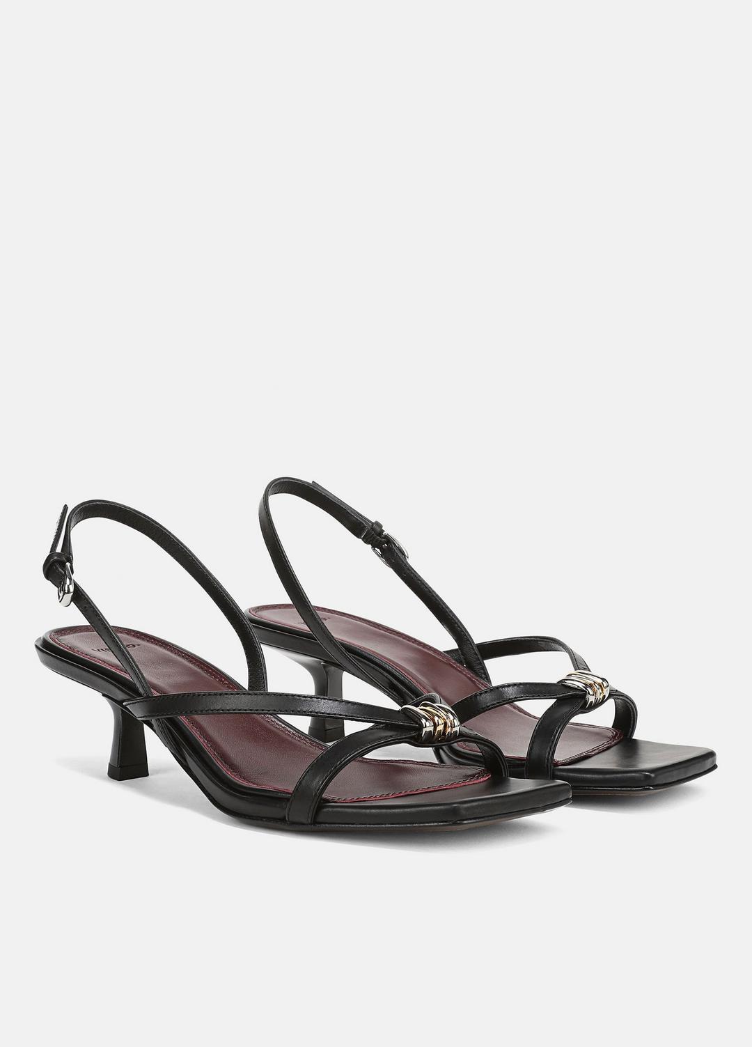 VINCE Women Tali Slingback Sandal in Heels BLACK