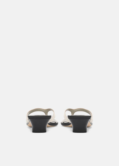 VINCE Women San Juan Leather Heeled Thong Sandal in Heels MOONLIGHT