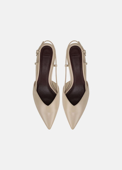 VINCE Women Levvy Leather Slingback Heel in Heels BIRCH SAND