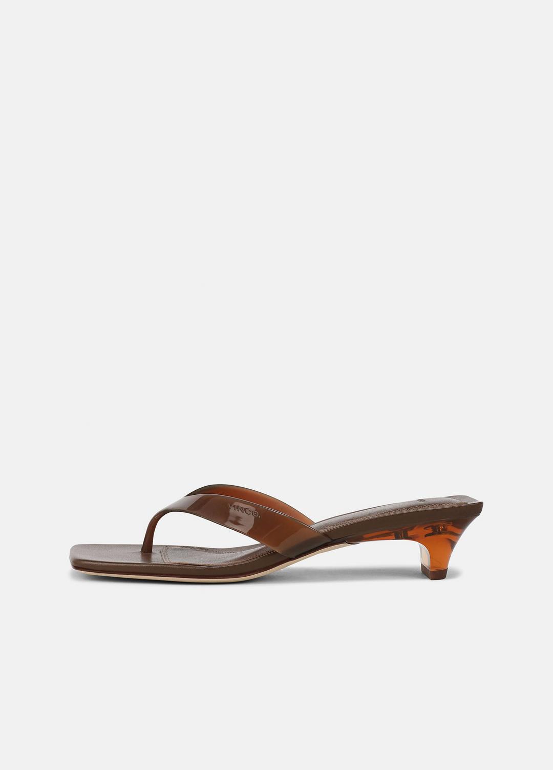 VINCE Women San Juan Jelly Heeled Thong Sandal in Sandals SADDLE