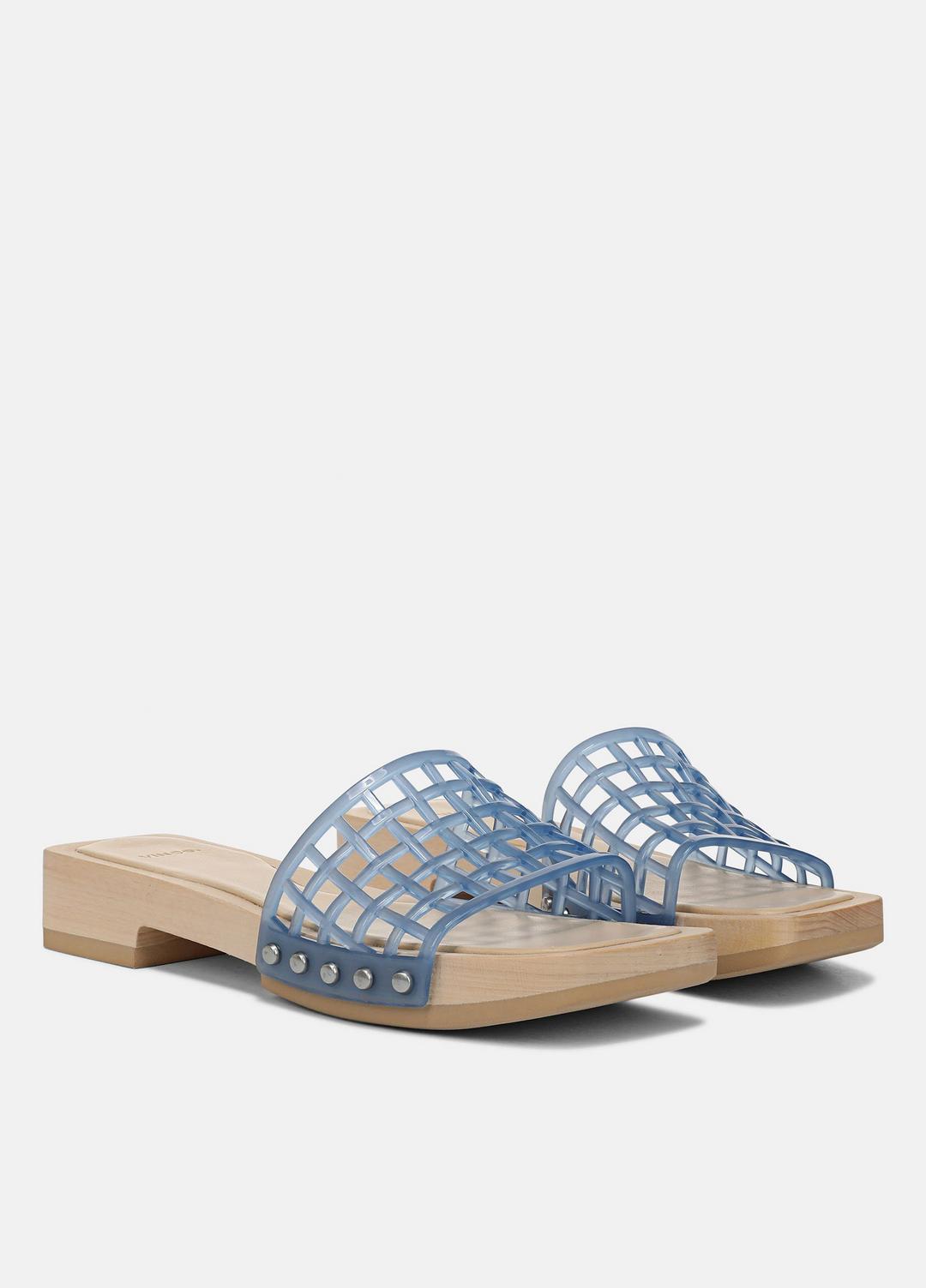 VINCE Women Barbara Jelly Slide Sandal in Sandals SURF BLUE