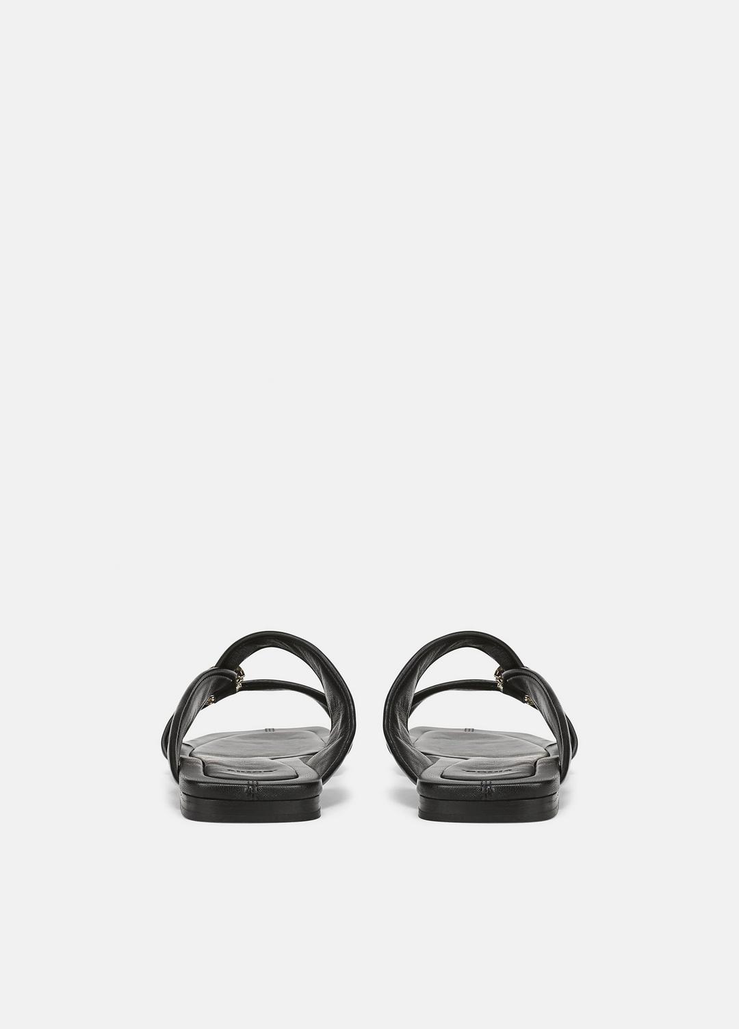 VINCE Women Vilma Leather Slide Sandal in Sandals BLACK