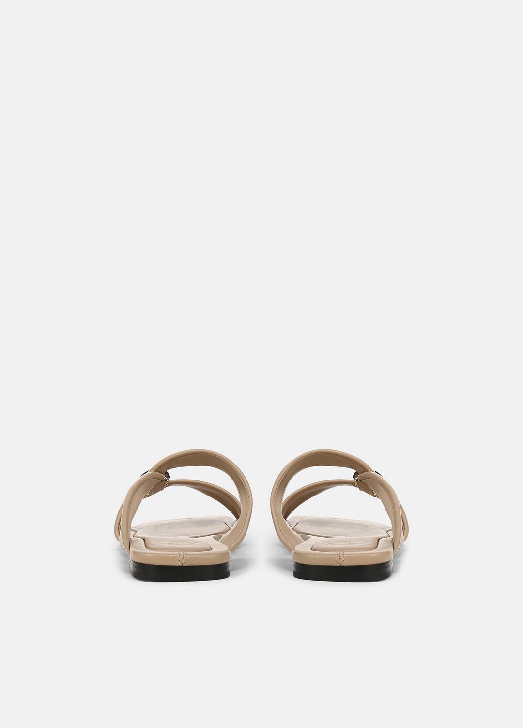 VINCE Women Vilma Leather Slide Sandal in Sandals WARM ALMOND