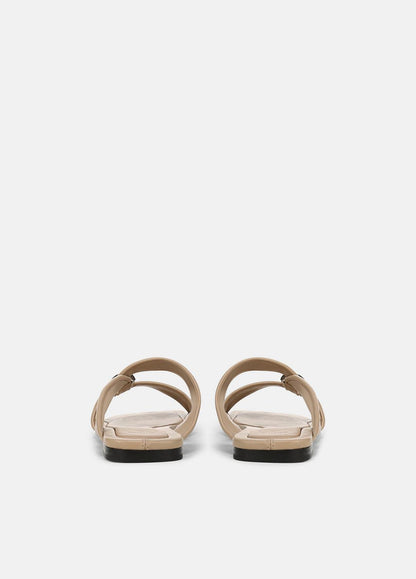 VINCE Women Vilma Leather Slide Sandal in Sandals WARM ALMOND