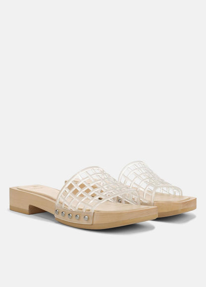 VINCE Women Barbara Jelly Slide Sandal in Sandals CLEAR