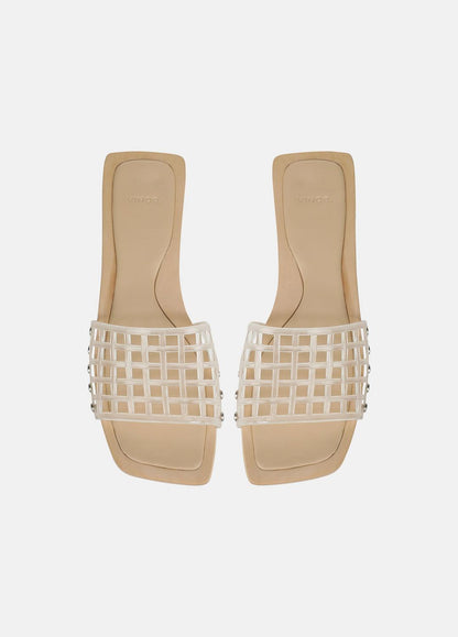 VINCE Women Barbara Jelly Slide Sandal in Sandals CLEAR