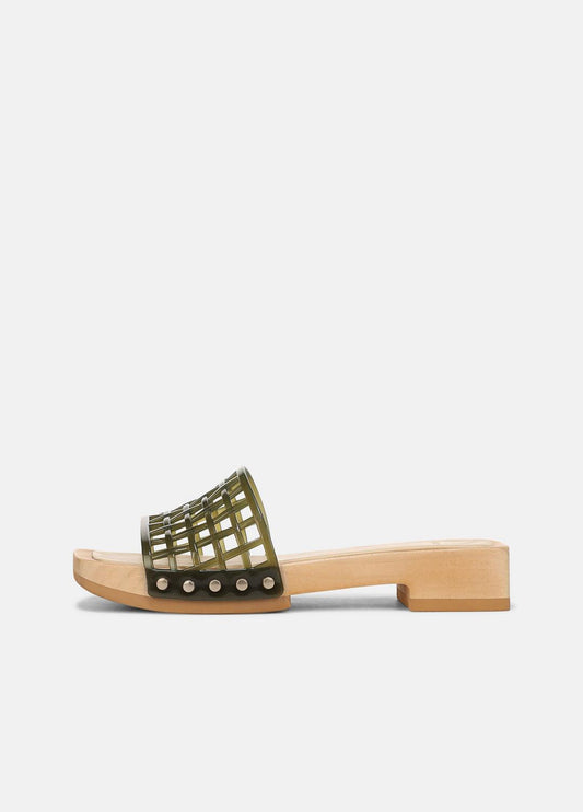 VINCE Women Barbara Jelly Slide Sandal in Sandals CHIVE