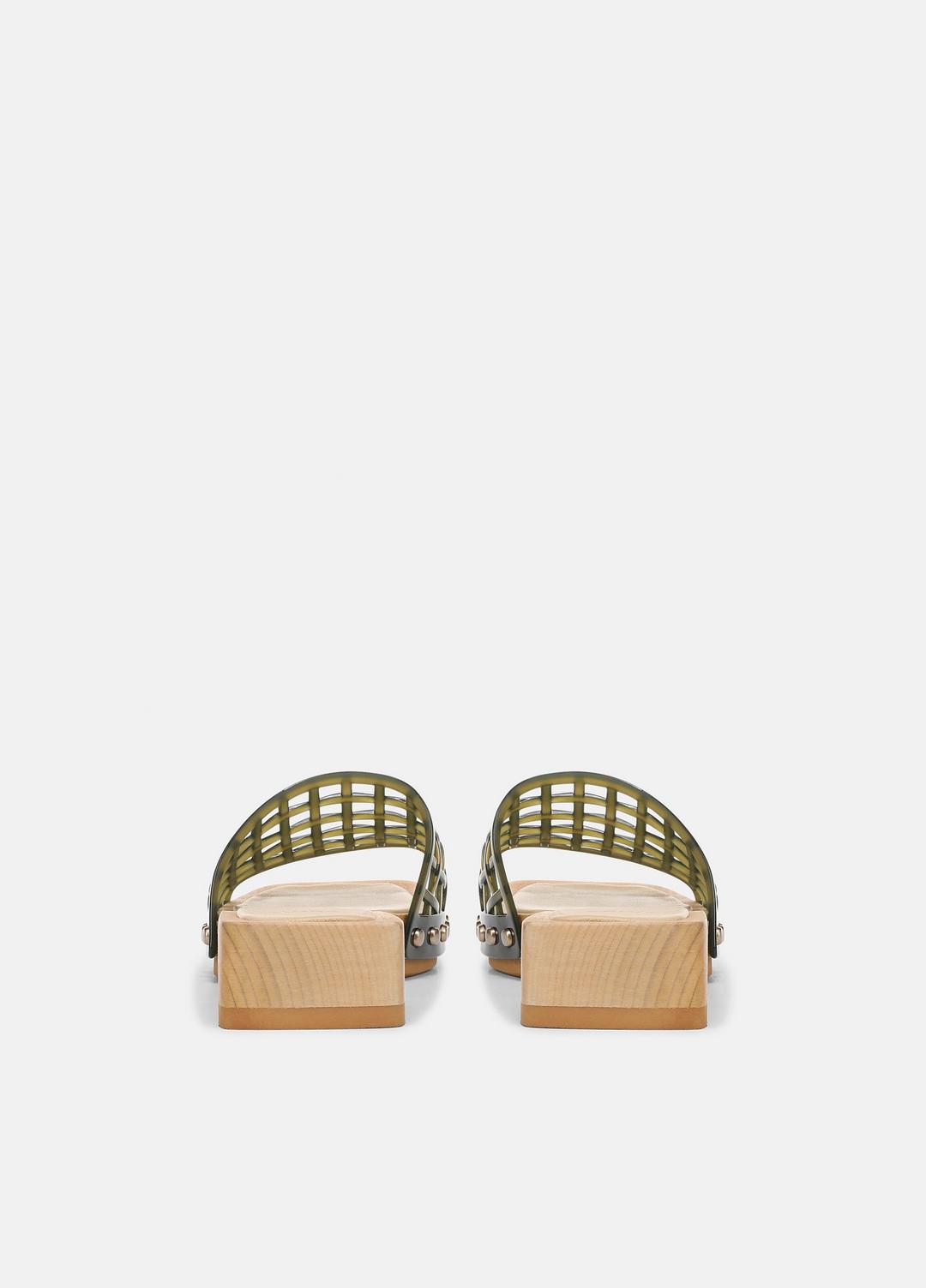 VINCE Women Barbara Jelly Slide Sandal in Sandals CHIVE