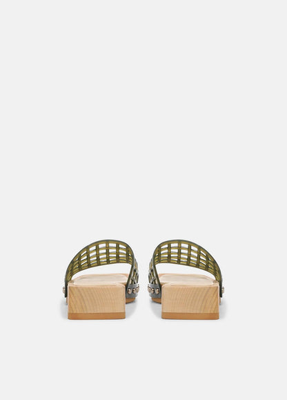 VINCE Women Barbara Jelly Slide Sandal in Sandals CHIVE