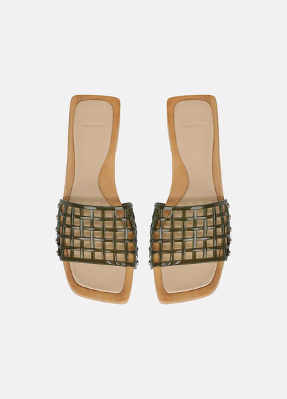 VINCE Women Barbara Jelly Slide Sandal in Sandals CHIVE
