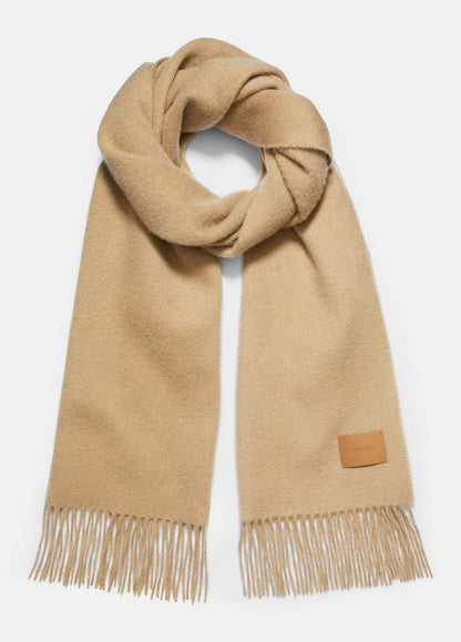 VINCE Women Double-Face Cashmere Scarf in Scarves & Hats CAMEL