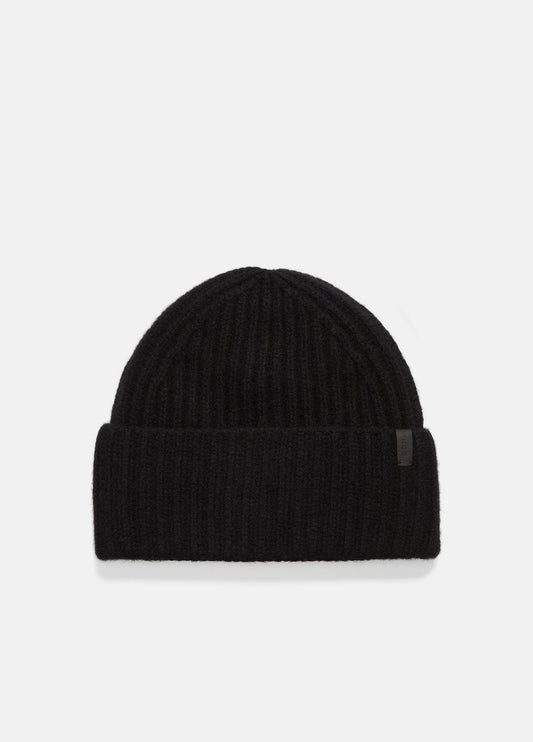 VINCE Women Plush Cashmere Chunky-Knit Beanie in Scarves & Hats BLACK