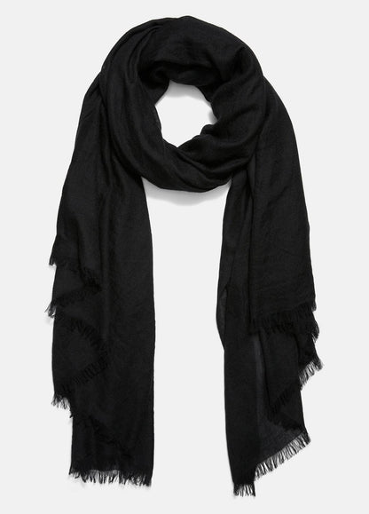 VINCE Women Lightweight Cashmere Scarf in Scarves & Hats BLACK