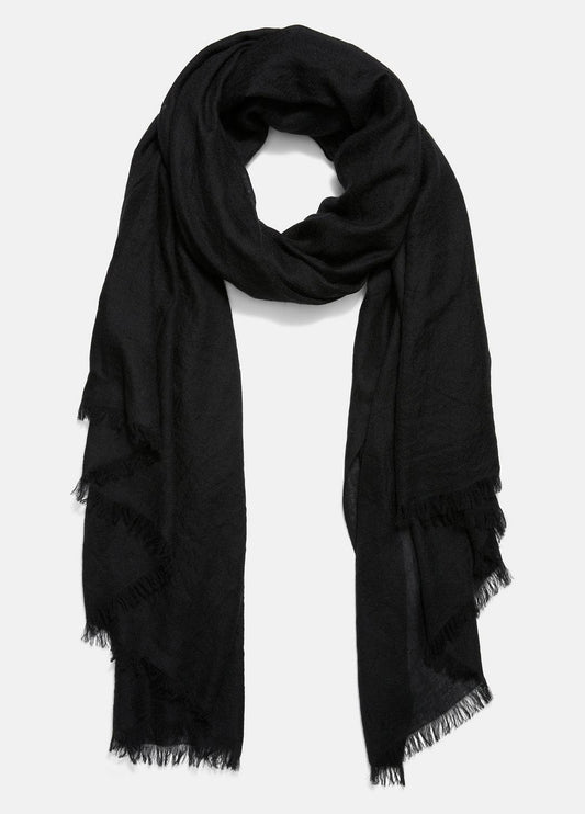 VINCE Women Lightweight Cashmere Scarf in Scarves & Hats BLACK