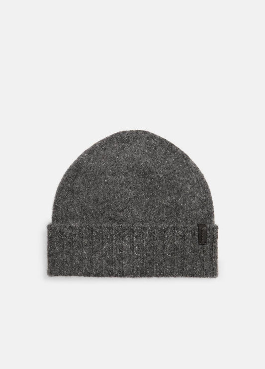 VINCE Women Donegal Cashmere Jersey Beanie in Scarves & Hats CHARCOAL