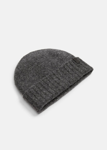 VINCE Women Donegal Cashmere Jersey Beanie in Scarves & Hats CHARCOAL