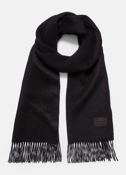 VINCE Women Double-Face Cashmere Scarf in Scarves & Hats BLACK
