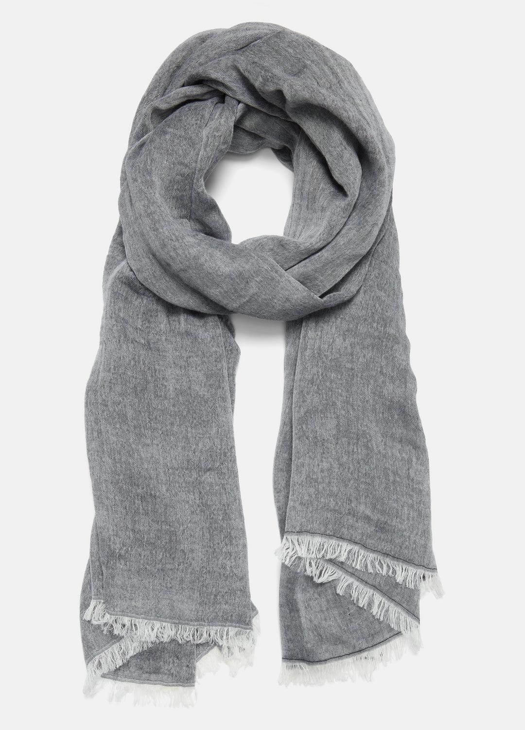 VINCE Women Cotton Gauze Bi-Color Scarf in Scarves & Hats PAPYRUS/COASTAL BLUE