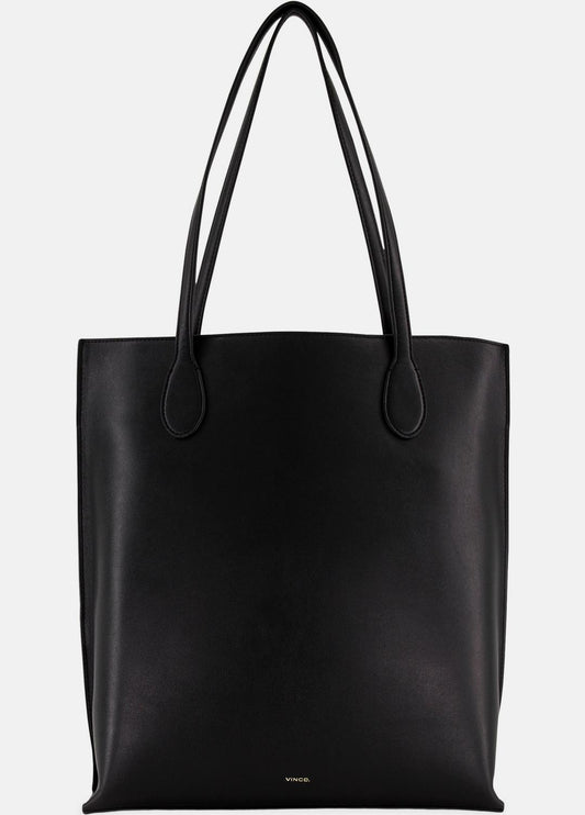 VINCE Women Athene Nappa Leather Tote in Handbags BLACK