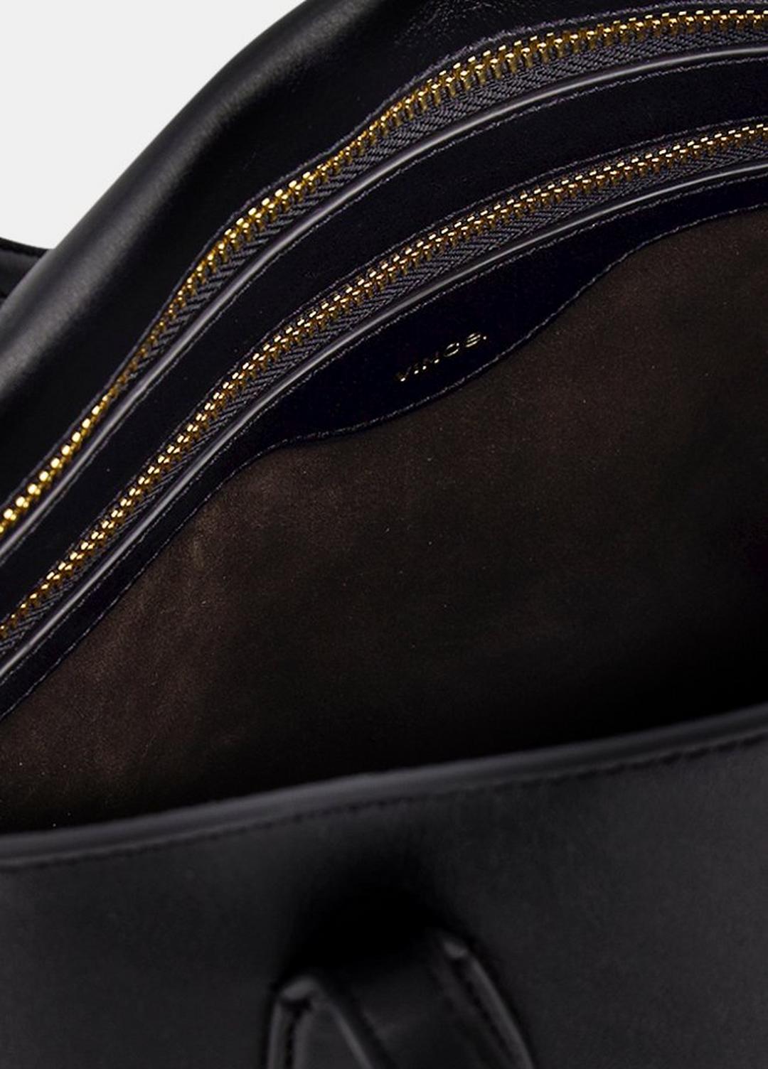 VINCE Women Athene Nappa Leather Tote in Handbags BLACK