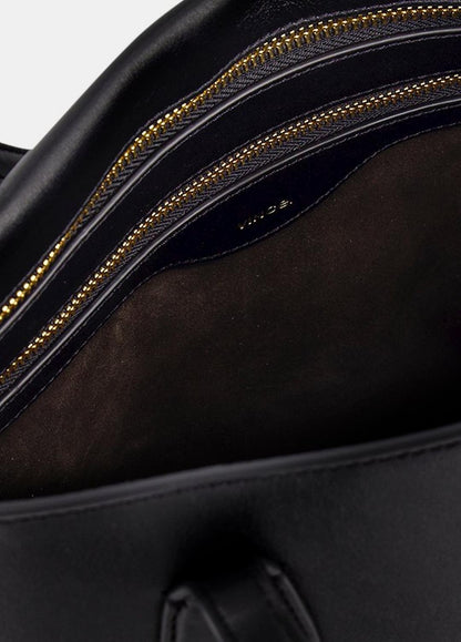 VINCE Women Athene Nappa Leather Tote in Handbags BLACK