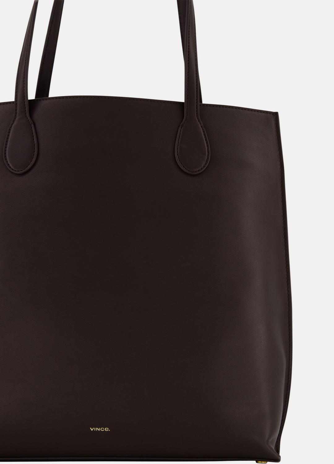 VINCE Women Athene Nappa Leather Tote in Handbags CACAO